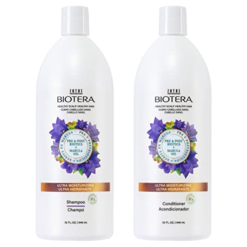 שמפו של Biotera Ultra לחות ומרכך | שיער יבש, פגום וגס | ידידותי מיקרוביומה | טִבעוֹנִי
